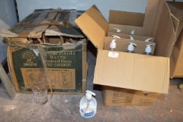 ~30 John Smiths Pint Glasses, and ~20 Pristine Clean Hand Sanitiser