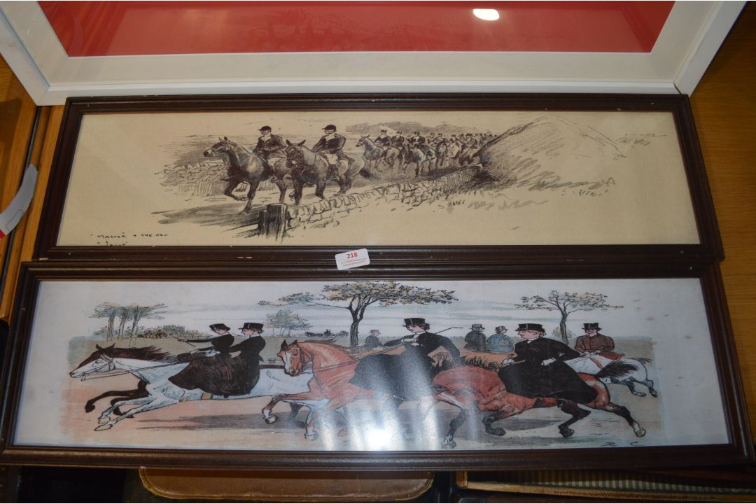 *Jack Wills Framed Print, and Two Framed Horse Pri - Image 2 of 2