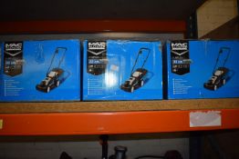 *Three Mac Allister 33cm Lawnmowers (salvage)