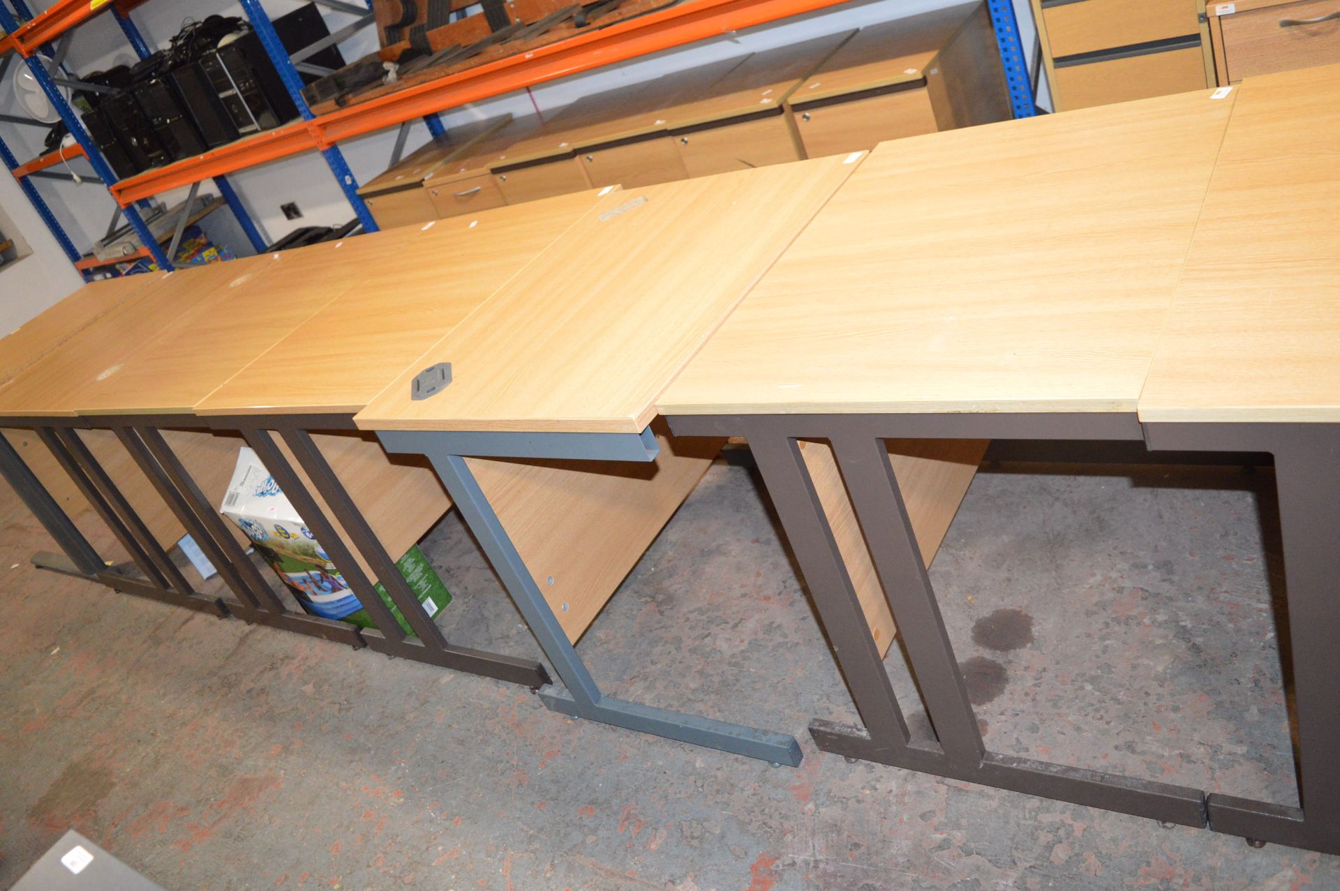 *Eight Small Office Tables - Image 3 of 4