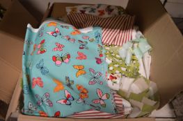 *Box of Assorted Fabric