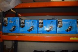 *Three Mac Allister 33cm Lawnmowers and One 32cm Lawnmower (salvage)