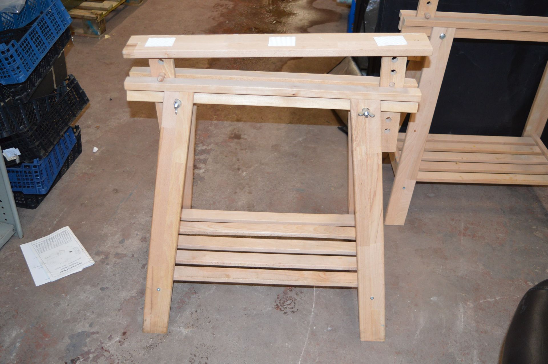 *Three Part Finnvard Adjustable Trestles - Image 3 of 4