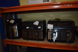 Sur La Table Double Air Fryer and a Gourmia Air Fryer