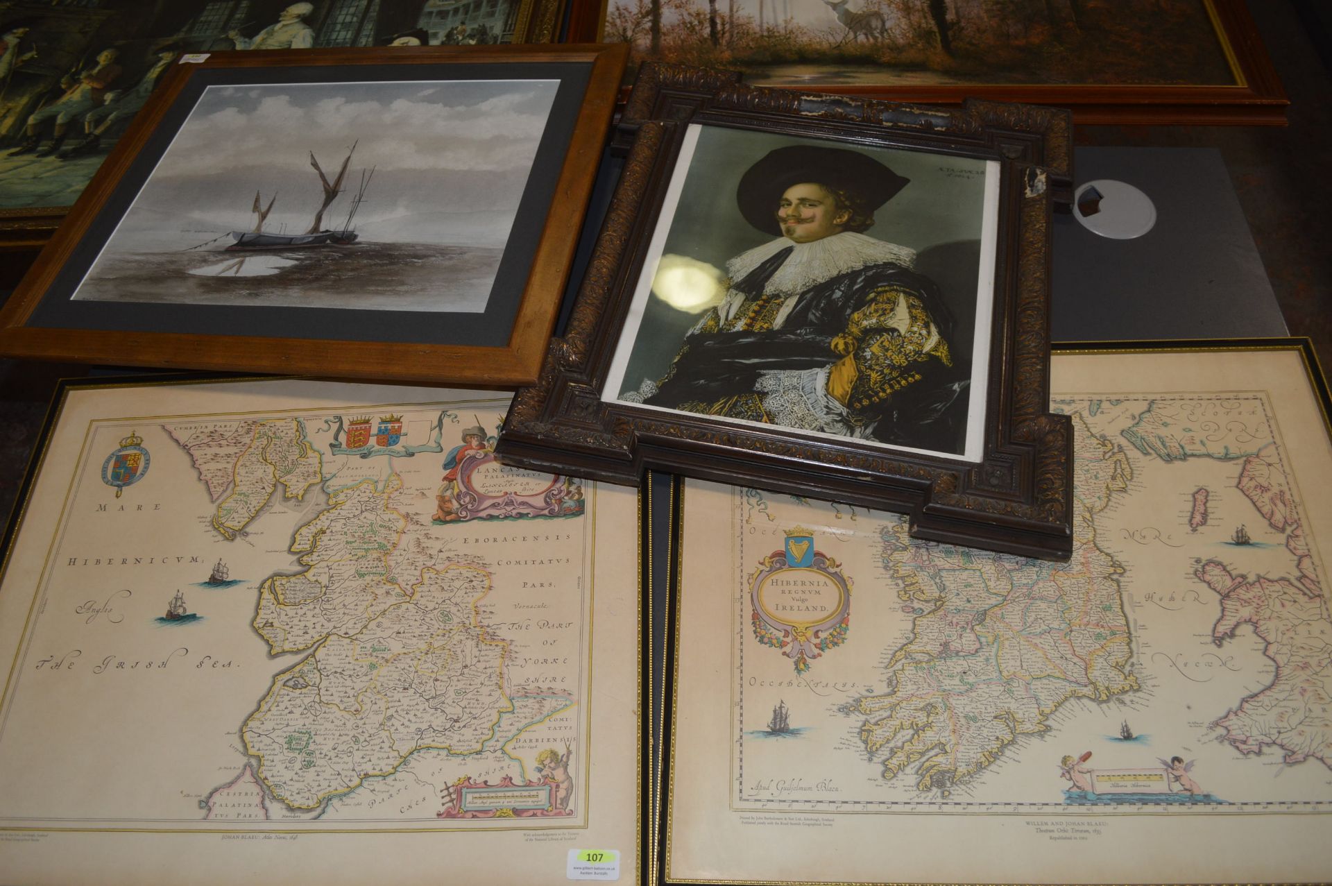 *Two Maps of Ireland and Four Prints - Image 2 of 4