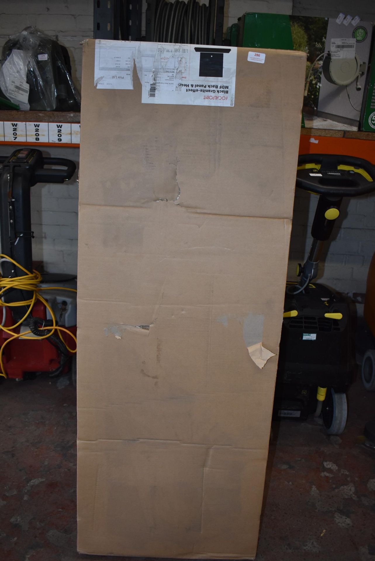 *Focal Point Black Granite Effect MDF Back Panel (salvage)