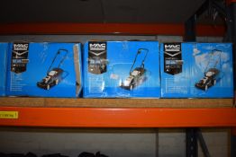 *Three Mac Allister 33cm Lawnmowers (salvage)