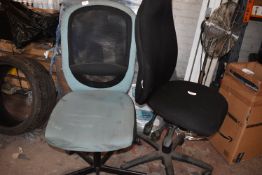 Two Swivel Office Chairs