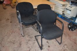 *Five Black Office Chairs