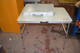 *Two Outdoor Portable Tables ~80cm high