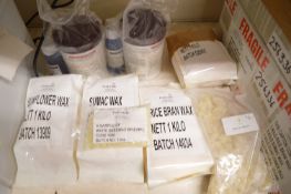 *Waxing Kit Including Polycraft Food Safe Silicone Rubber, Sunflower, Sumac & Rice Ram Wax, Resin,