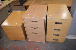 *Three Filing Cabinets