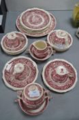 Vintage Masons Ironstone Vista Pattern Tableware 2
