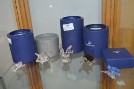 Five Swarovski Crystal Animals
