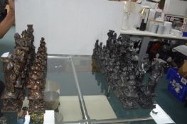 Oversized French Style Baroque Chess Set