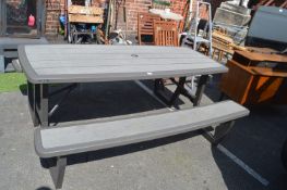 *Lifetime Picnic Bench with Retractable Legs