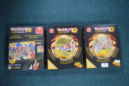 Three Wasgij Jigsaw Puzzles