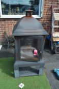 Large Metal Garden Chimenea