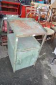 Vintage Metal Workshop Cabinet