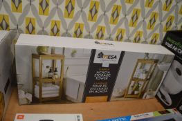 *Mesa Three Shelf Acacia Storage Tower