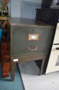 Single Drawer Metal Filing Cabinet on Stand