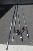 Two Fishing Rods with Extension plus Spinning Whee