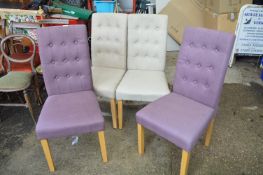 Four Upholstered Side Chairs