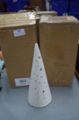 *Four Lighting Collection LED Pottery Christmas Tr