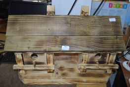 *Wooden Double Birdhouse