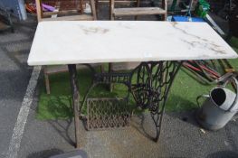 *Vintage Singer Sewing Machine Treadle Base with Ma