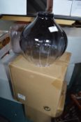 *Pair of Smoked Glass Light Shades