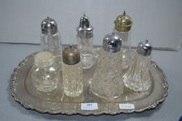 Assorted Sugar Casters on Tray