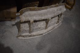 *Curved Edging Wall ~26” long x 15” tall