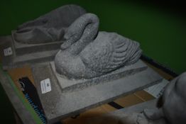 *Cast Metal Swan ~8” tall, 7” wide, 13.5” deep