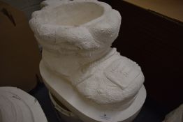 *Boot Planter Cast ~13” tall, ~19”x12” at base