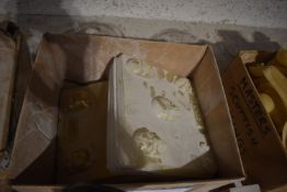 *Two Boxes of Plaque Moulds