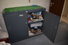 *Two Door Metal Cabinet 47.5”x8.5” x 40” tall (collection by appointment, contents not included)