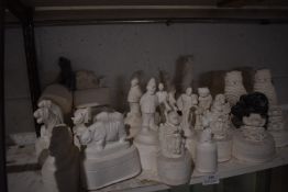 *Quantity of Assorted Unpainted Cast Figurines