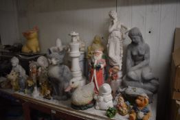 *Contents of Top Shelf to Including Various Figurines