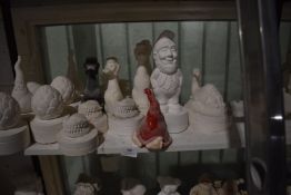 *Quantity of Assorted Unpainted Cast Figurines