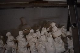 *Quantity of Assorted Unpainted Cast Figurines