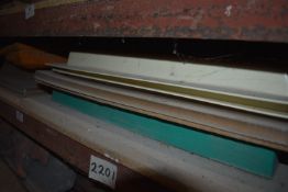 *Contents of Shelf to Include Plastic Moulds, Plaques, etc.