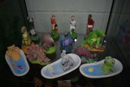 *Contents of Shelf to Include Various Animal and Other Figurines