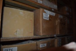 *Contents of Shelf - Four Boxes of Various Latex Moulds