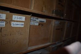 *Contents of Shelf - Five Boxes of Various Moulds