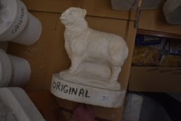 *Sheep Cast ~16” tall, 13” wide, 9” deep