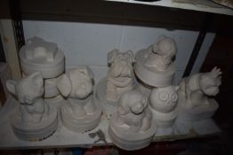 *Quantity of Assorted Unpainted Cast Animal Figures