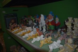 *Contents of Shelf to Include Assorted Small Ornaments