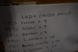 *Box of Assorted Latex Candle Moulds