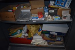 *Contents of Cabinet Including Assorted Office Stationery